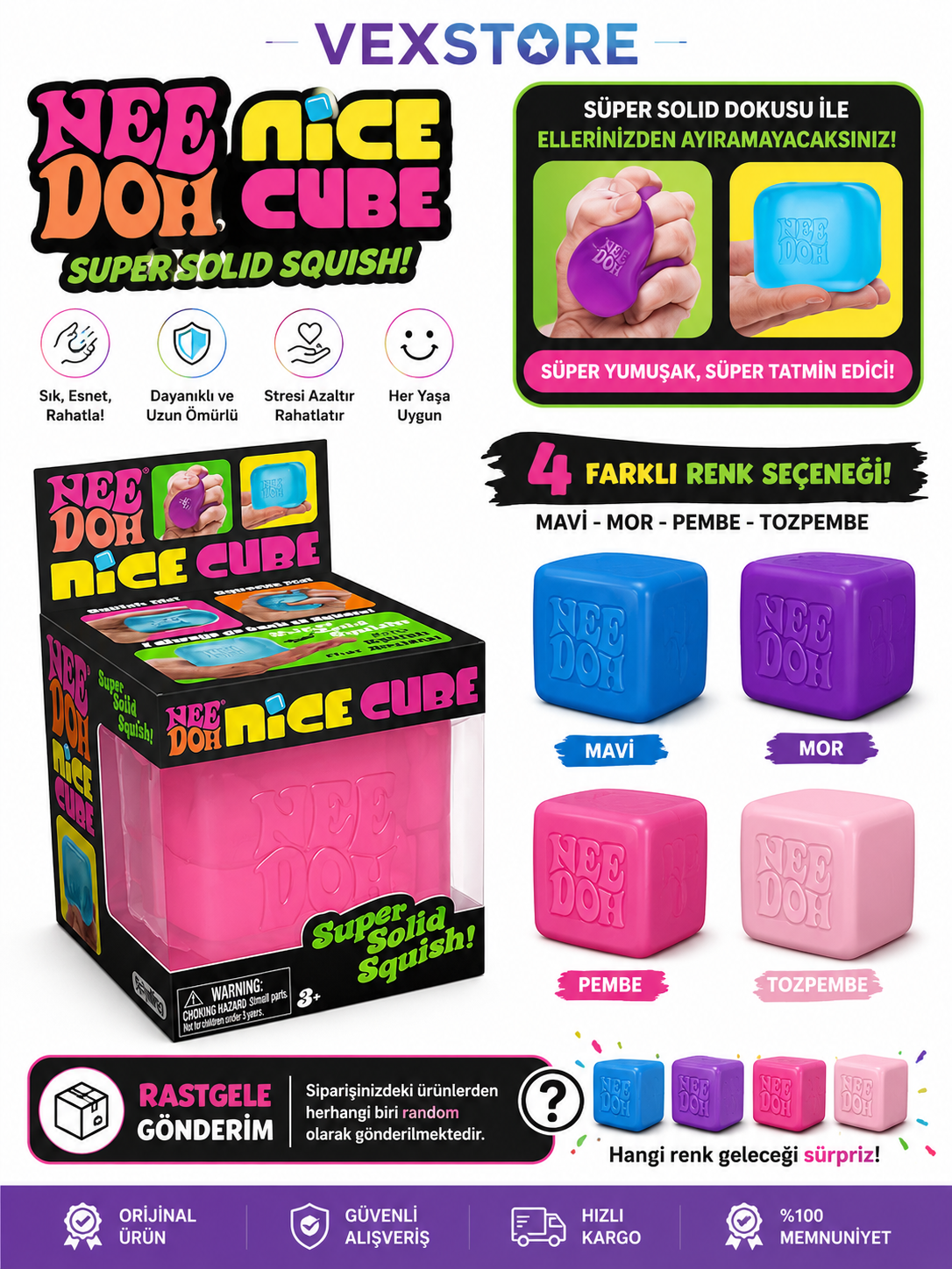 NeeDoh Squishy Buz Küpü